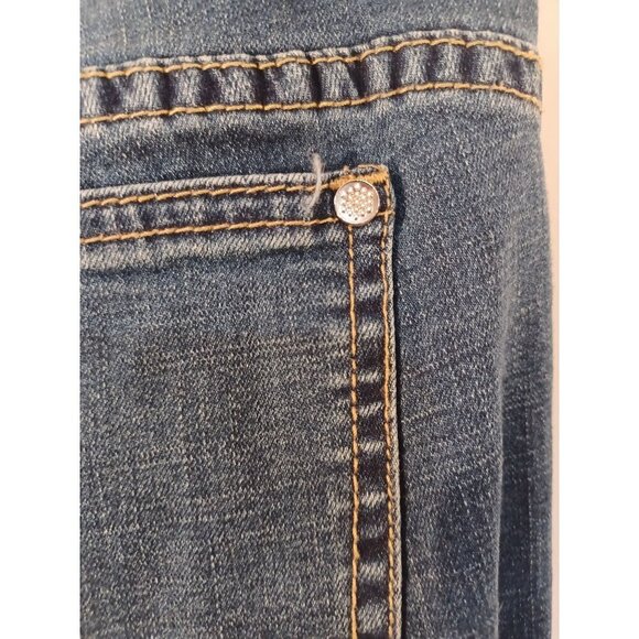 Cristina cropped flare leg jeans festival boho cottage y2k grunge - Picture 3 of 6